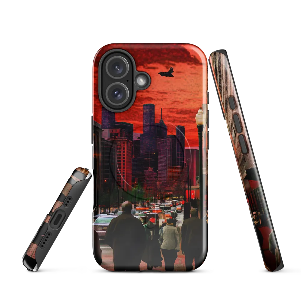 Urban Reverie: Stratospheric Shadows | Phone Case |  16 | MagSafe® Tough Case | Glossy