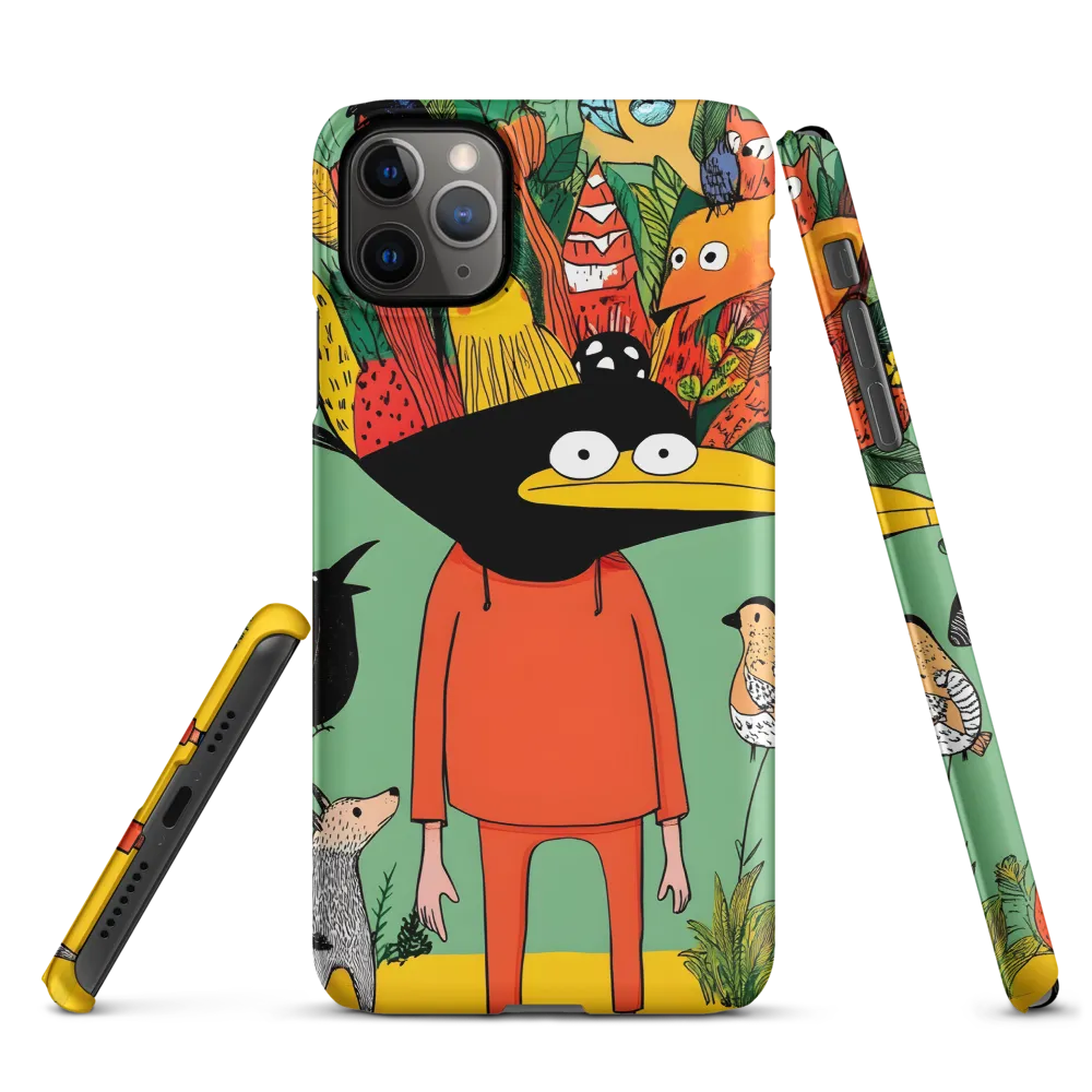 Whimsical Encounter in a Colorful Jungle