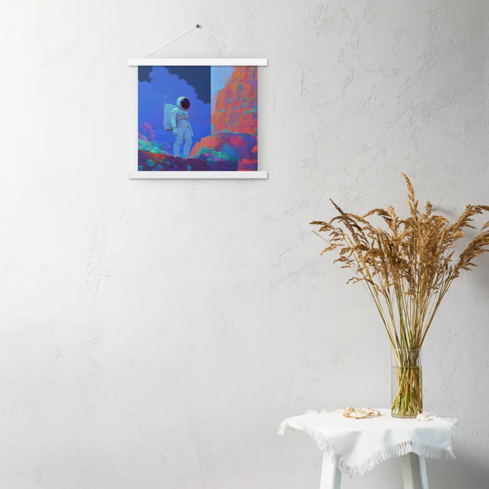 Interstellar Reflections | Poster With White Wood Hanger | 14″×14″