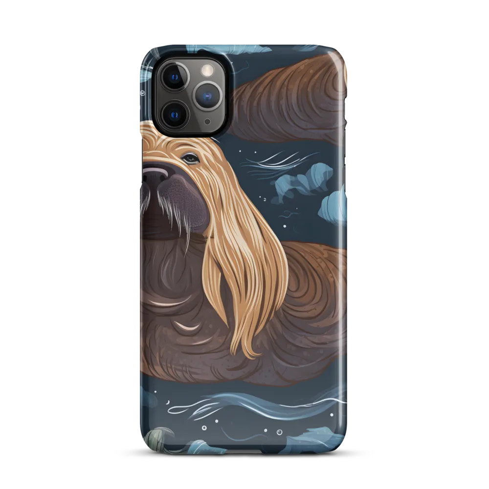 Whimsical Walruses in Deep Blue | Phone Case |  11 Pro Max | Snap Case | Glossy