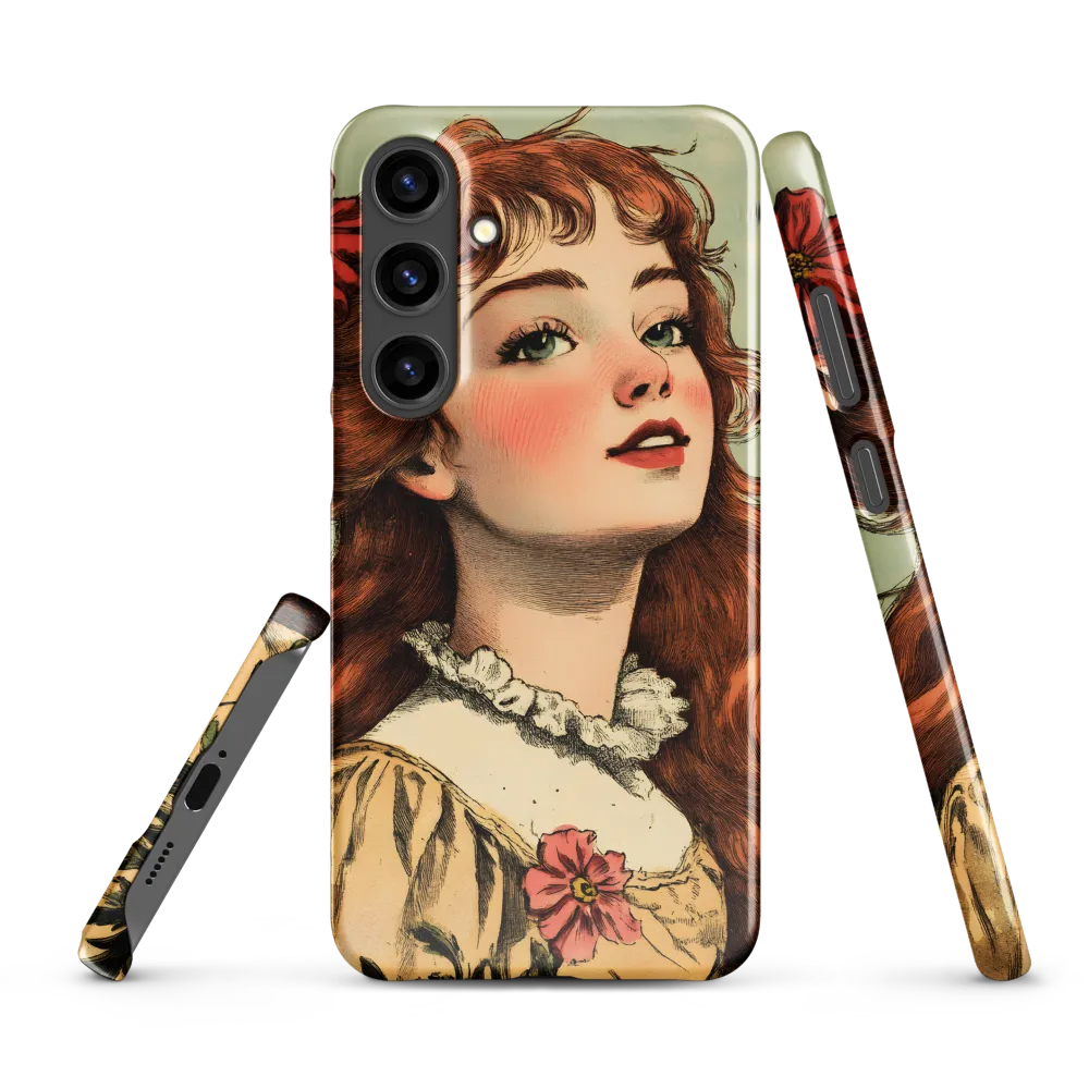 Whimsical Portrait of a Flower-Adorned Girl