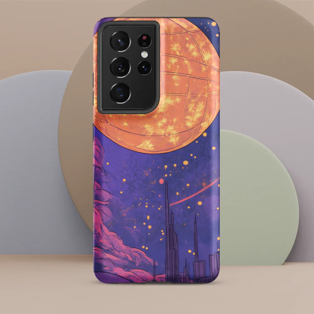Celestial Cityscape: A Dance of Colors