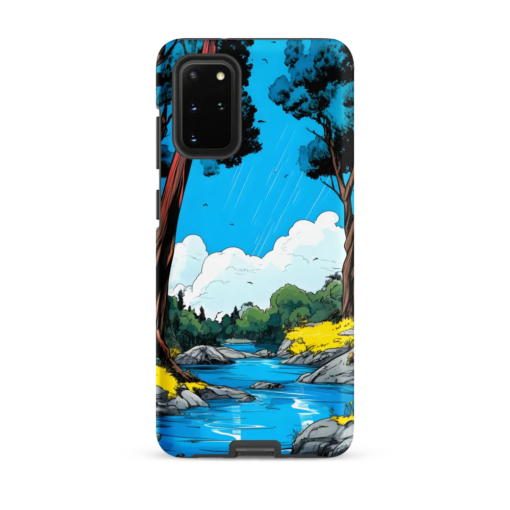 Tranquil River in a Comic Landscape