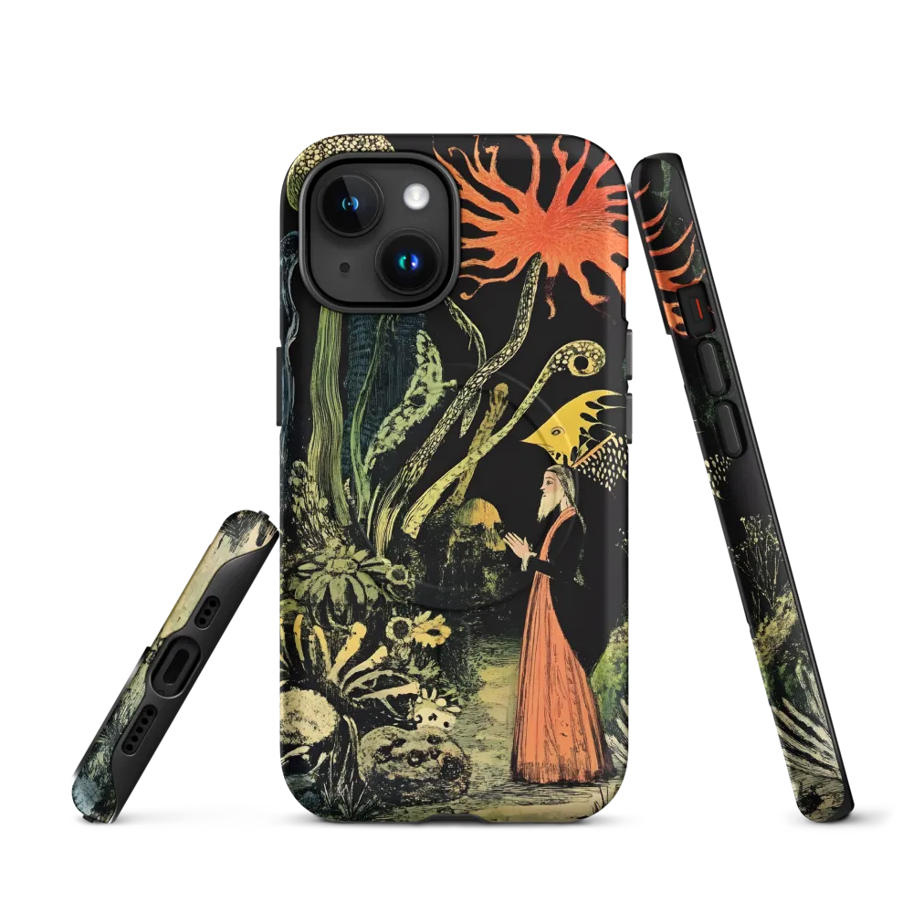 Enchanted Encounter in a Fantastical Garden | Phone Case |  15 | MagSafe® Tough Case | Matte