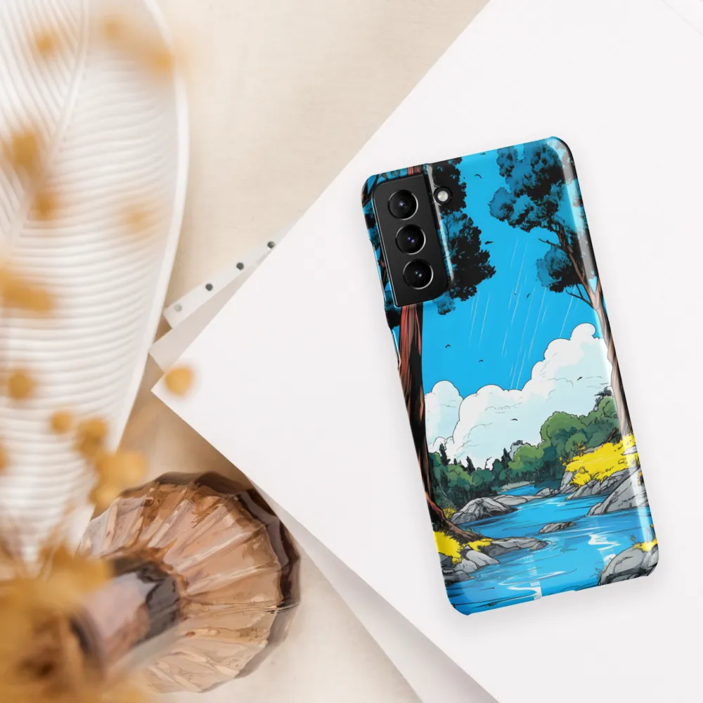 Tranquil River in a Comic Landscape