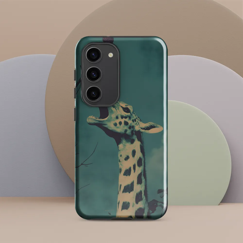 Whispers of the Tall: A Surreal Giraffe Encounter