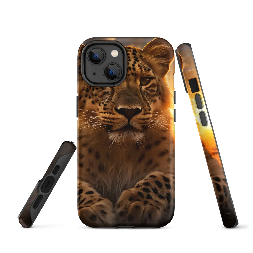 Regal Presence: The Leopard at Sunset