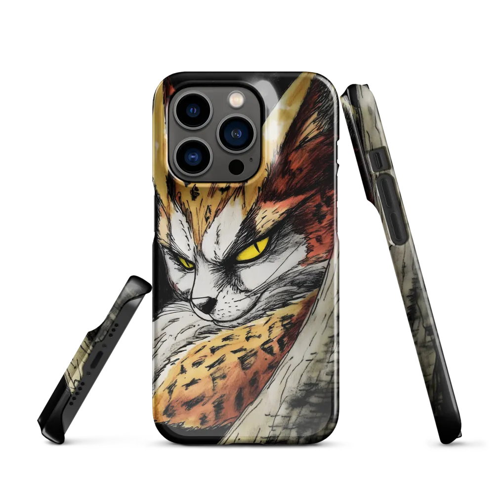 Fierce Gaze of the Wild Cat