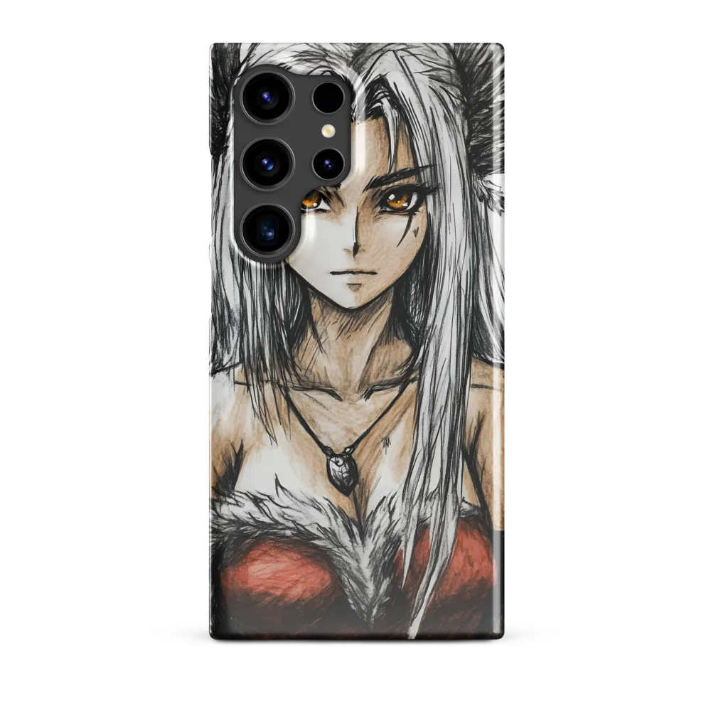 Mystical Guardian: A Confident Presence | Phone Case |  S24 Ultra | Snap Case | Glossy