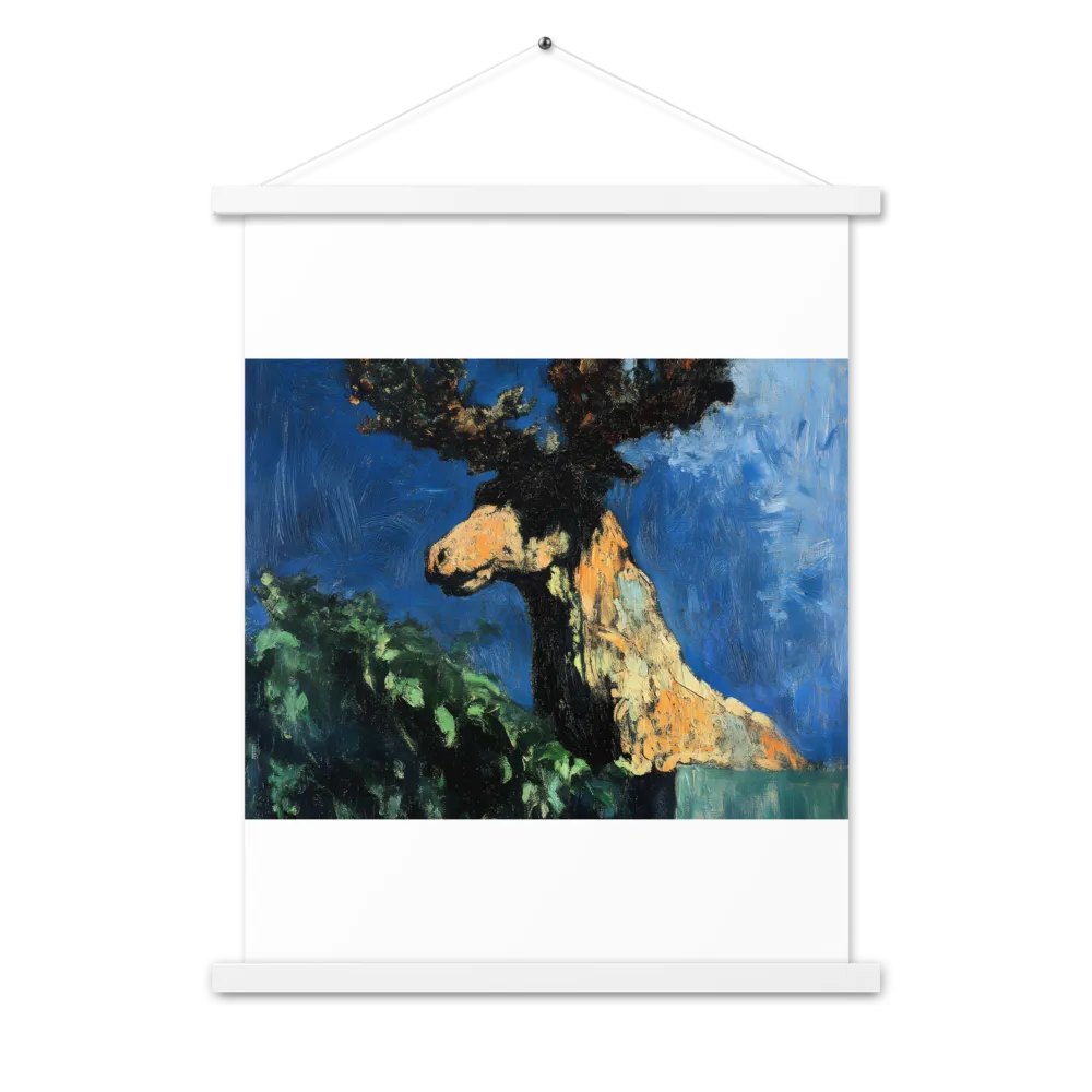 The Majestic Deer in Nature | Poster With White Wood Hanger | 18″×24″