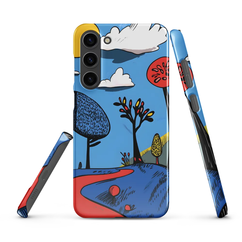 Whimsical Pathways Through a Colorful Landscape