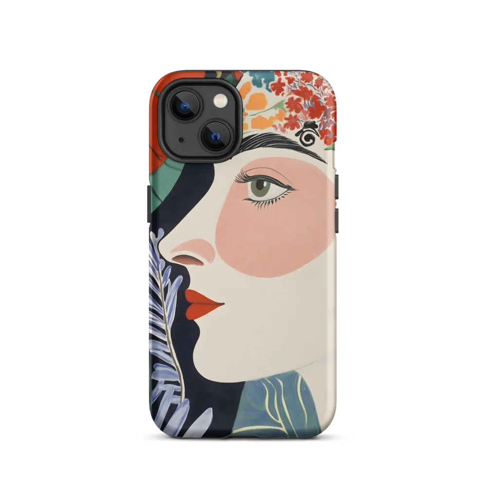 Floral Serenade: A Modern Portrait
