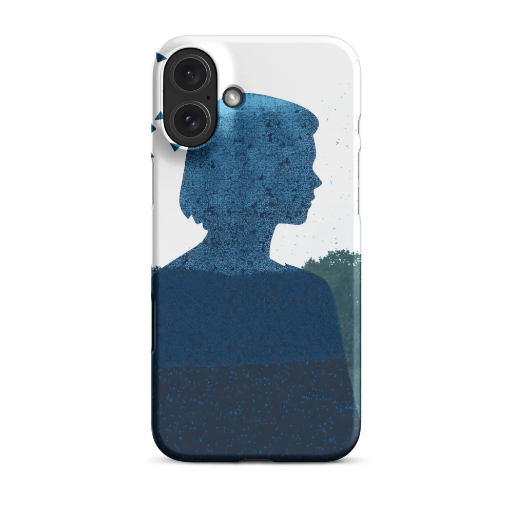Blue Contemplation | Phone Case |  16 Plus | Snap Case | Matte