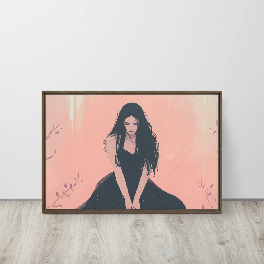 The Guardian of Solitude | Canvas with Brown Frame | 20″×30″