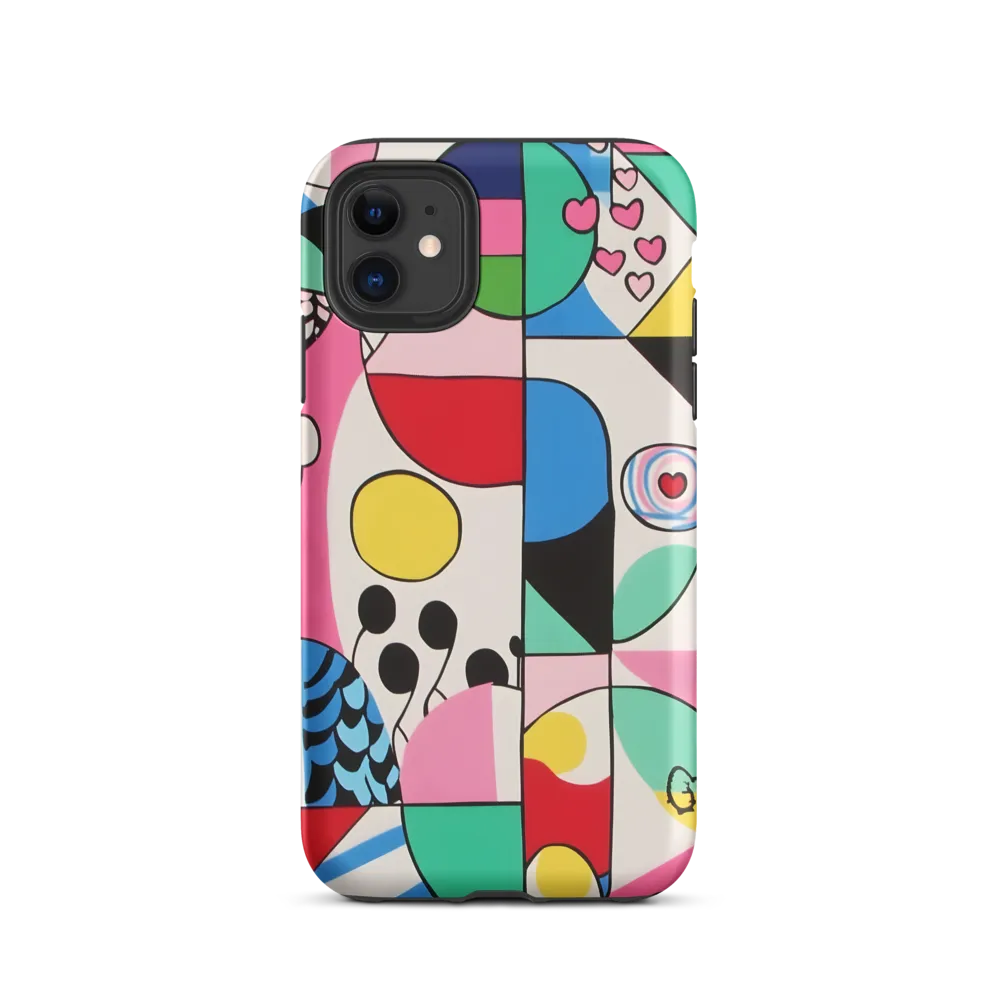 Dynamic Interplay of Shapes | Phone Case |  11 | Tough Case | Matte