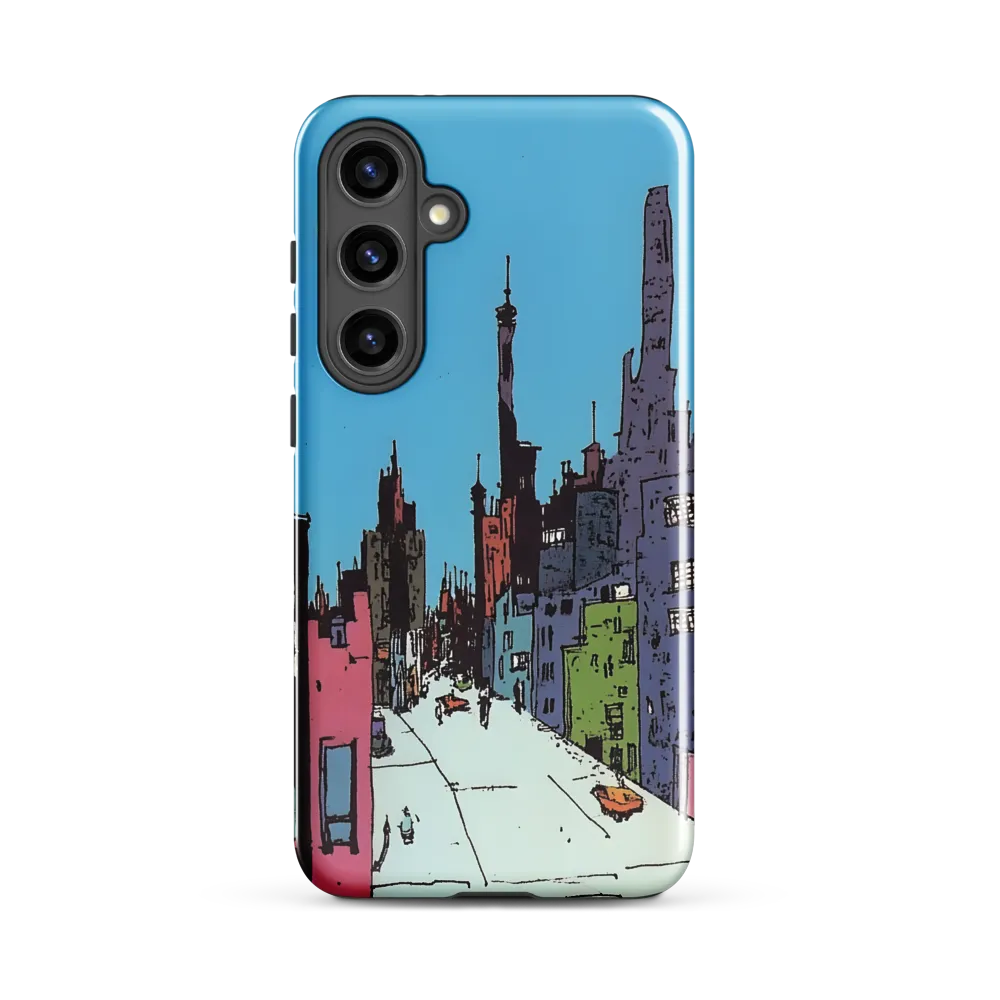 Vibrant Cityscape under the Moon