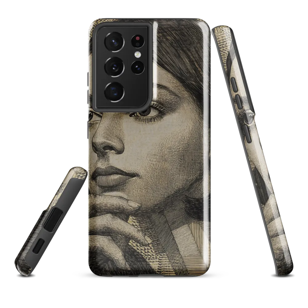 Contemplative Reflection | Phone Case |  S21 Ultra | Tough Case | Glossy