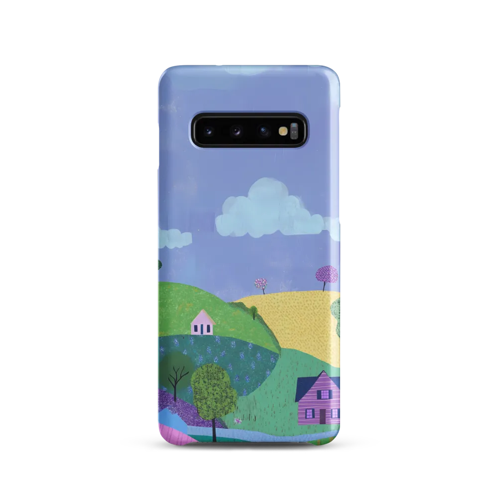 Whimsical Hills and Quaint Homes | Phone Case |  S10 | Snap Case | Matte