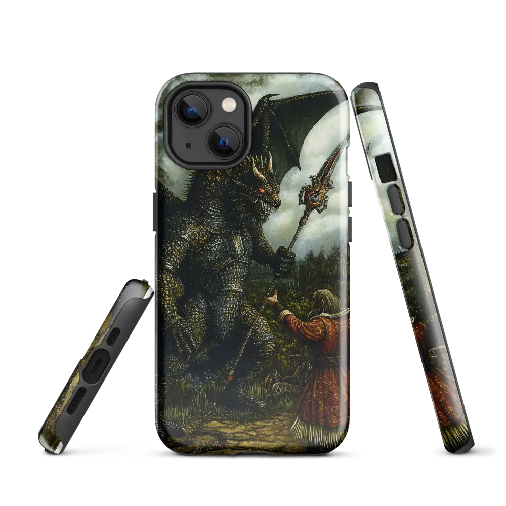 The Confrontation: Dragon vs. Wizard | Phone Case |  13 | Tough Case | Glossy