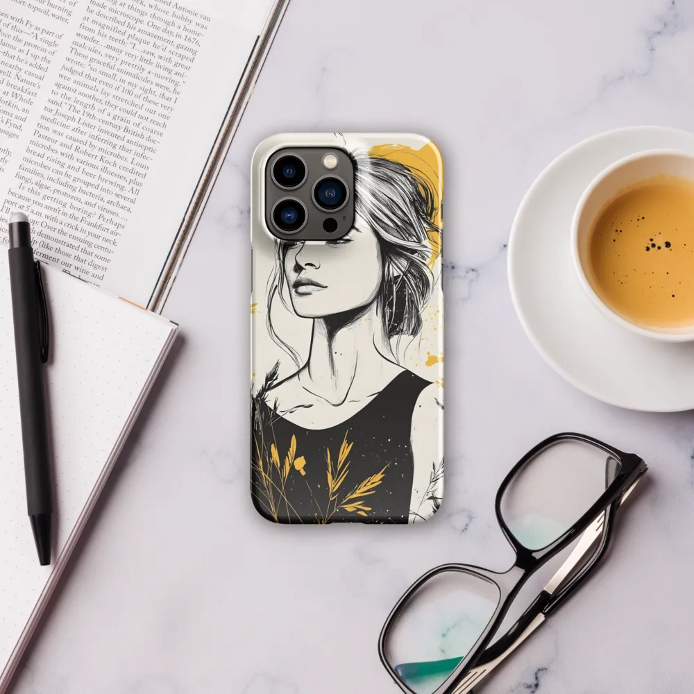 Golden Bloom — Portrait with Botanicals