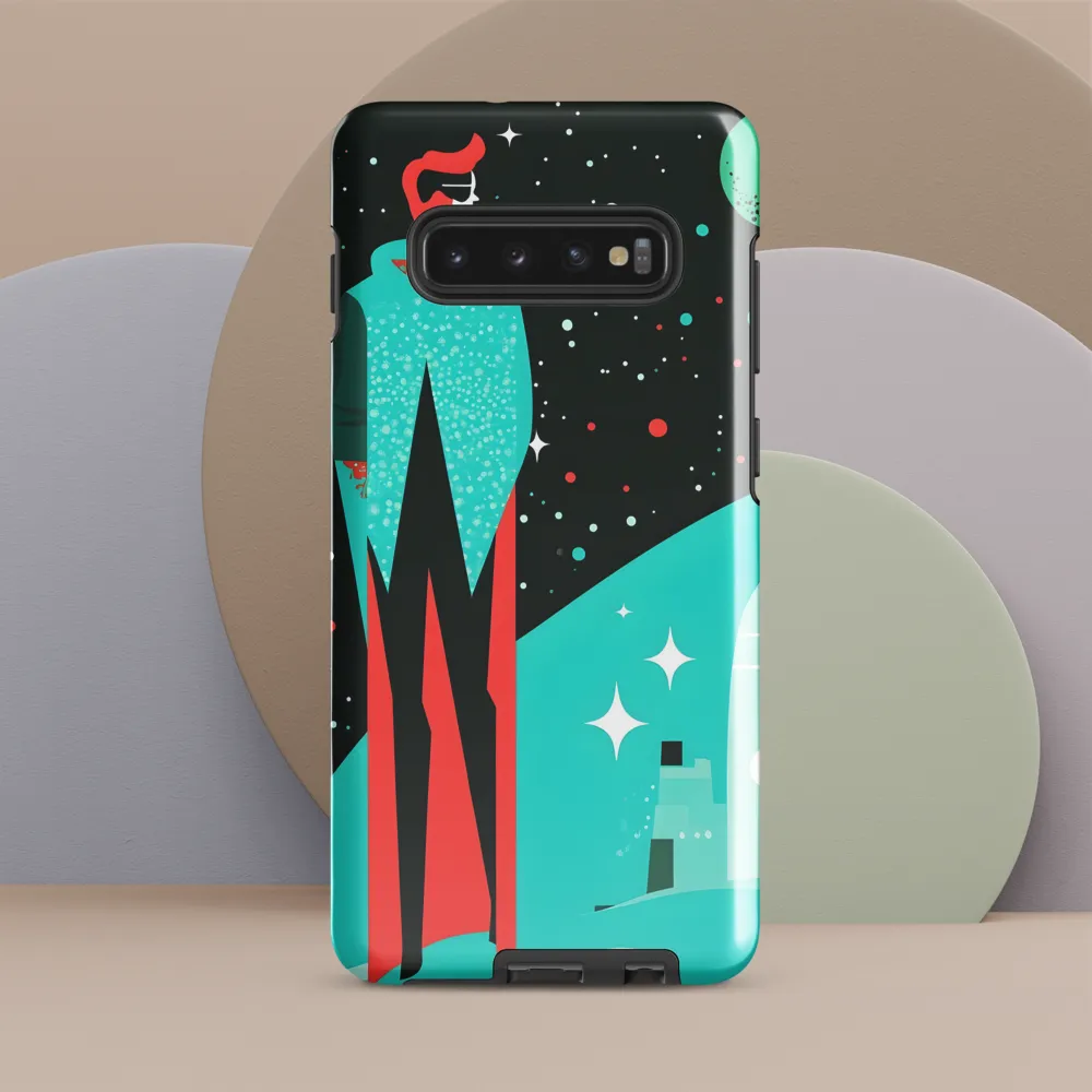 A Cosmic Explorer | Phone Case |  S10 Plus | Tough Case | Glossy