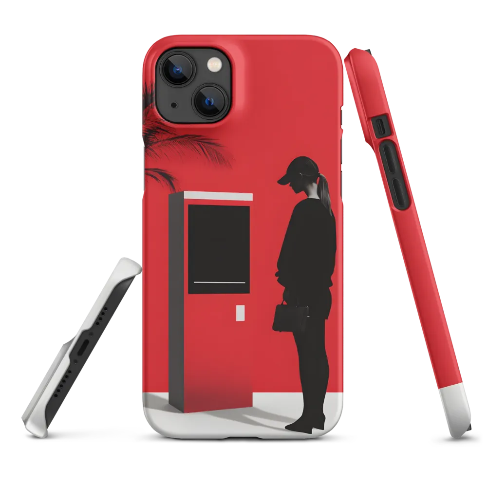 Contemplation in Red | Phone Case |  14 Plus | Snap Case | Matte
