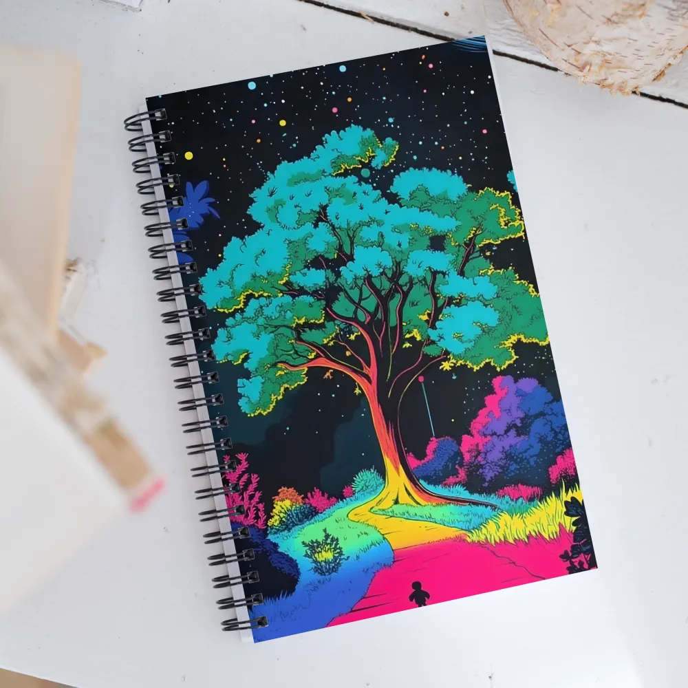 Whispers of a Luminous Grove | Spiral Notebook