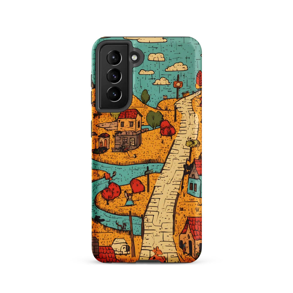 Whimsical Village Landscape