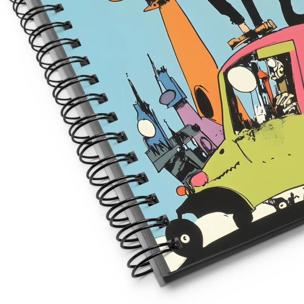 Whimsical Urban Adventure | Spiral Notebook