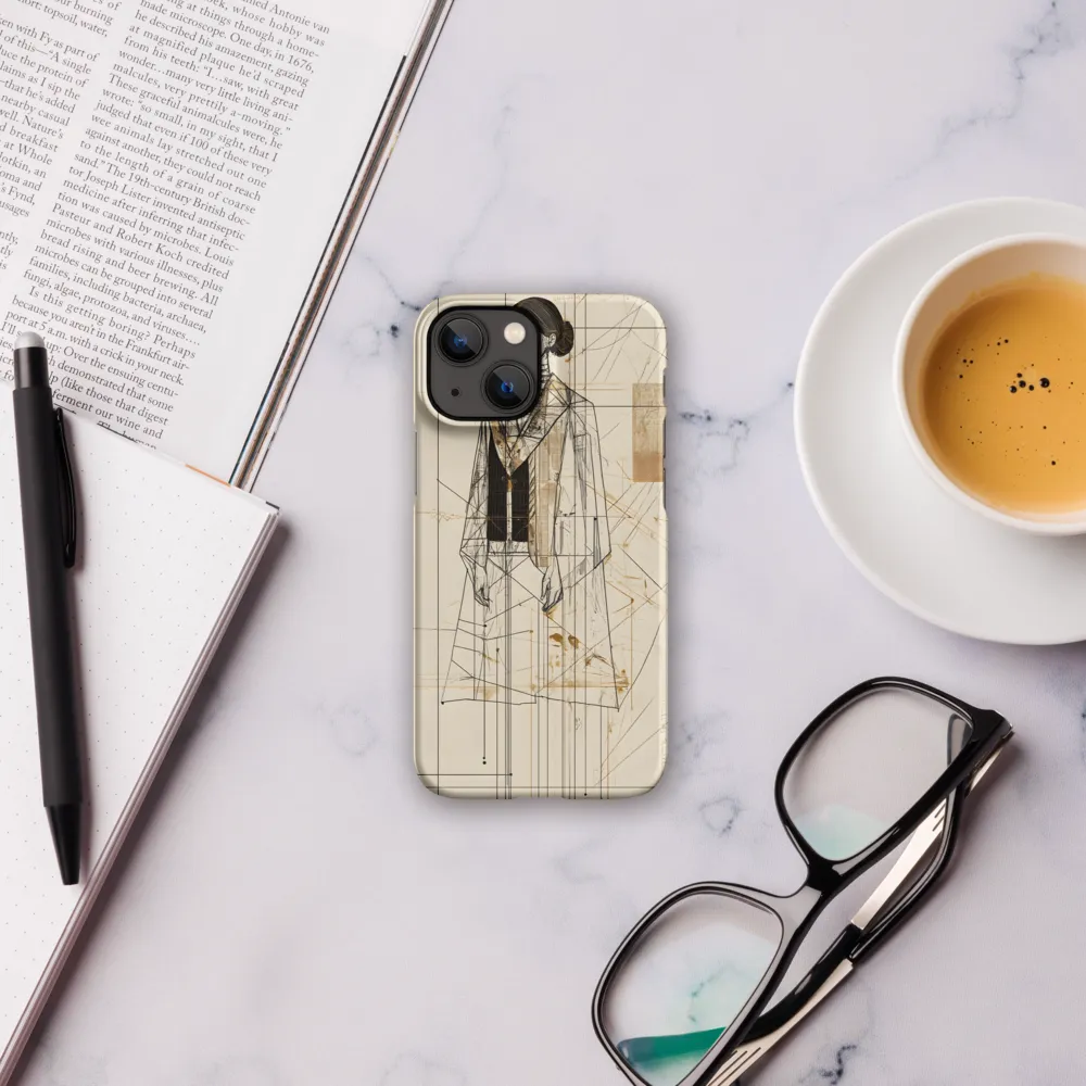 Elegance in Lines | Phone Case |  13 Mini | Snap Case | Matte