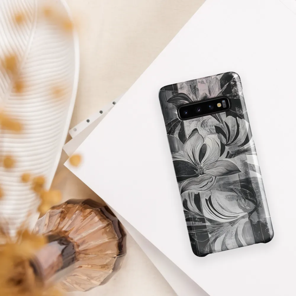 Floral Fusion in Monochrome
