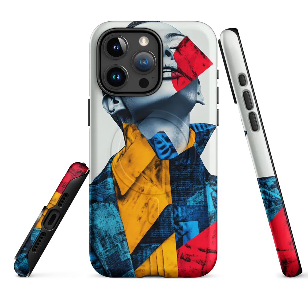 Fragmented Confidence: A Surreal Fashion Portrait | Phone Case |  15 Pro Max | MagSafe® Tough Case | Matte