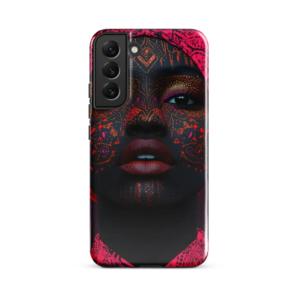 Neon Adornments: A Portrait of Cultural Expression