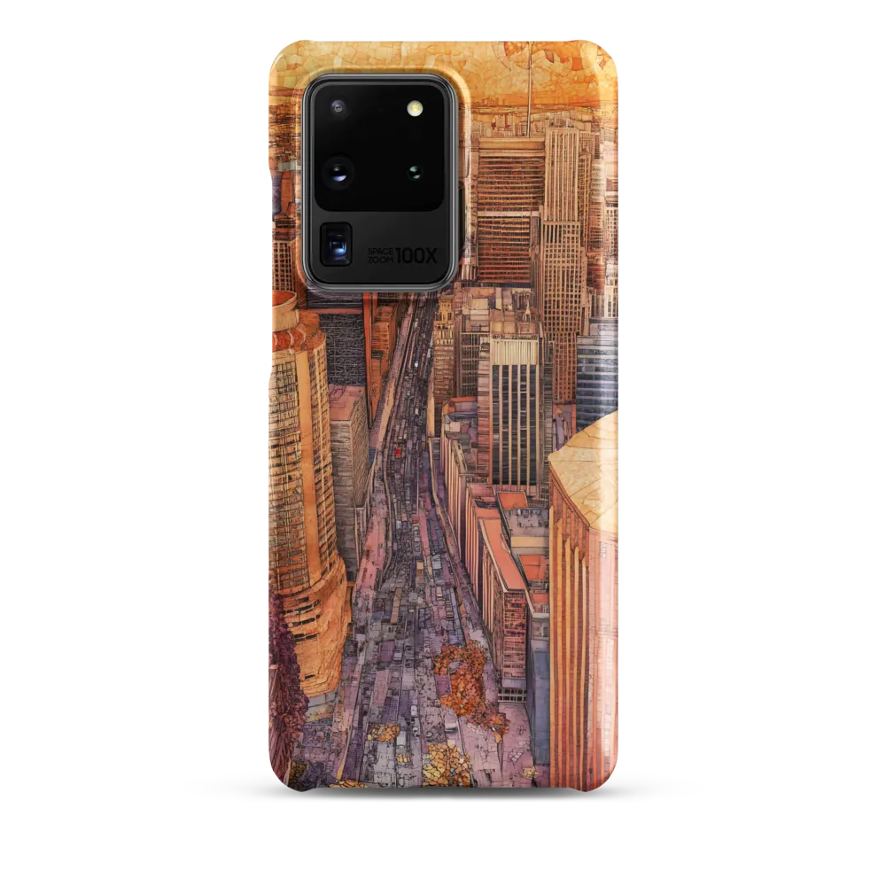 Mosaic Cityscape at Dusk