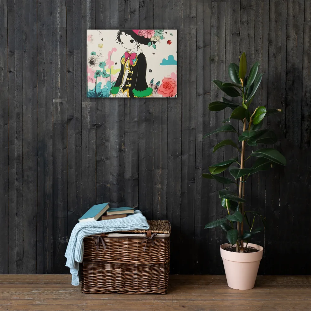 Whimsical Garden Reverie | Thin Canvas | 18″×24″
