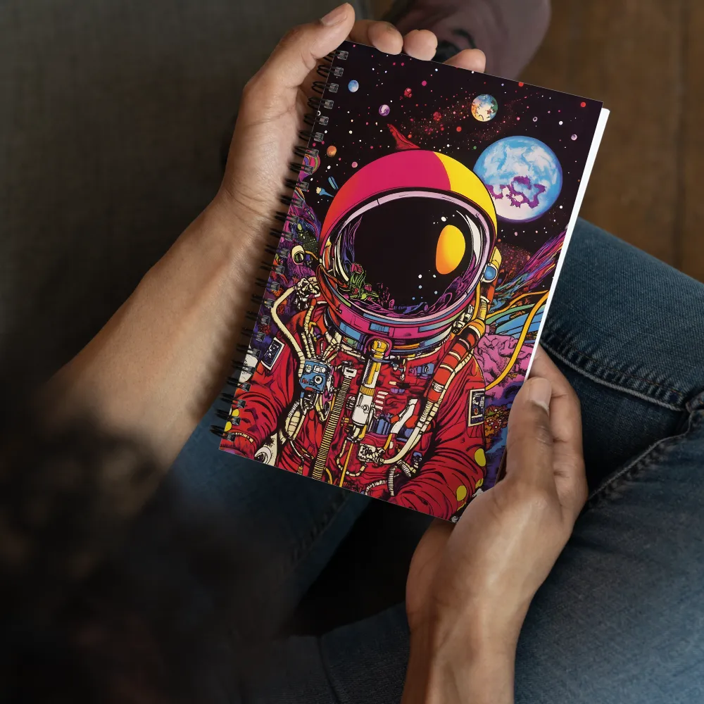 Cosmic Journey: An Astronaut's Exploration | Spiral Notebook