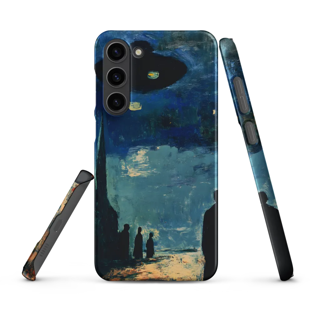 Enigmatic Encounter: A Surrealist UFO Landscape | Phone Case |  S23 Plus | Snap Case | Matte