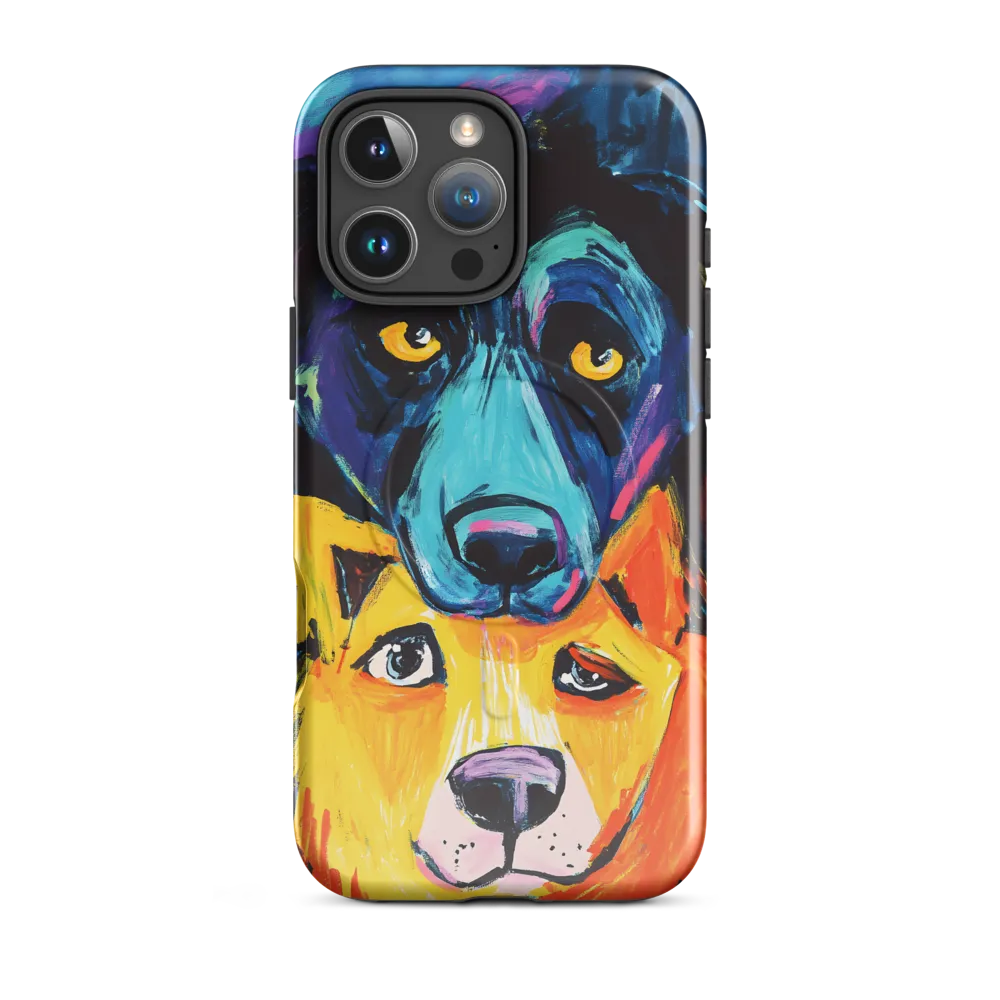 Vibrant Companions: An Expression of Canine Spirit | Phone Case |  16 Pro Max | MagSafe® Tough Case | Glossy