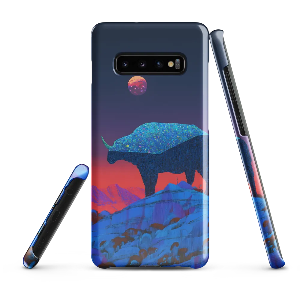 Luminous Bison Under a Celestial Sky | Phone Case |  S10 Plus | Snap Case | Glossy