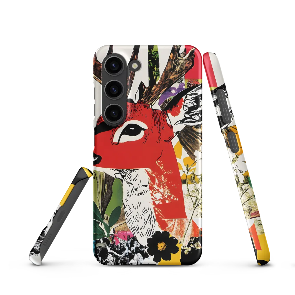 Vibrant Harmony: The Deer in Nature | Phone Case |  S23 | Snap Case | Matte