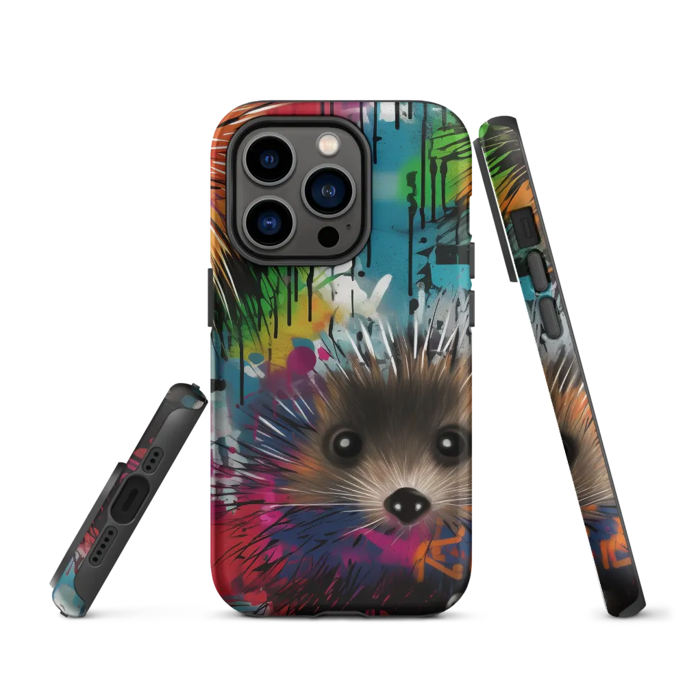 Whimsical Hedgehogs in a Kaleidoscopic Wonderland | Phone Case |  14 Pro | Tough Case | Matte