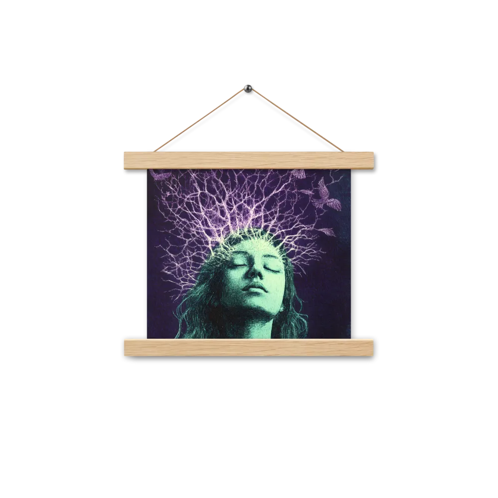 Whispers of Freedom | Poster With Oak Wood Hanger | 10″×10″