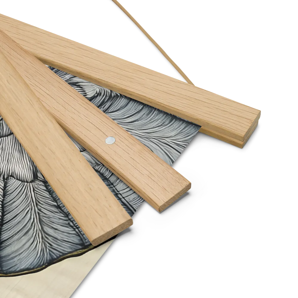 Majesty of the Elephant | Poster With Oak Wood Hanger | 18″×18″