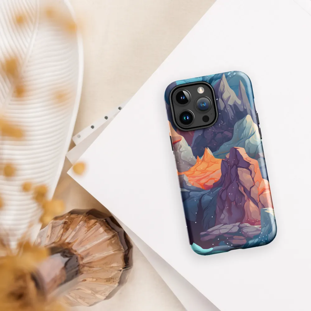 Mystical Peaks of Imagination | Phone Case |  15 Pro Max | Tough Case | Glossy