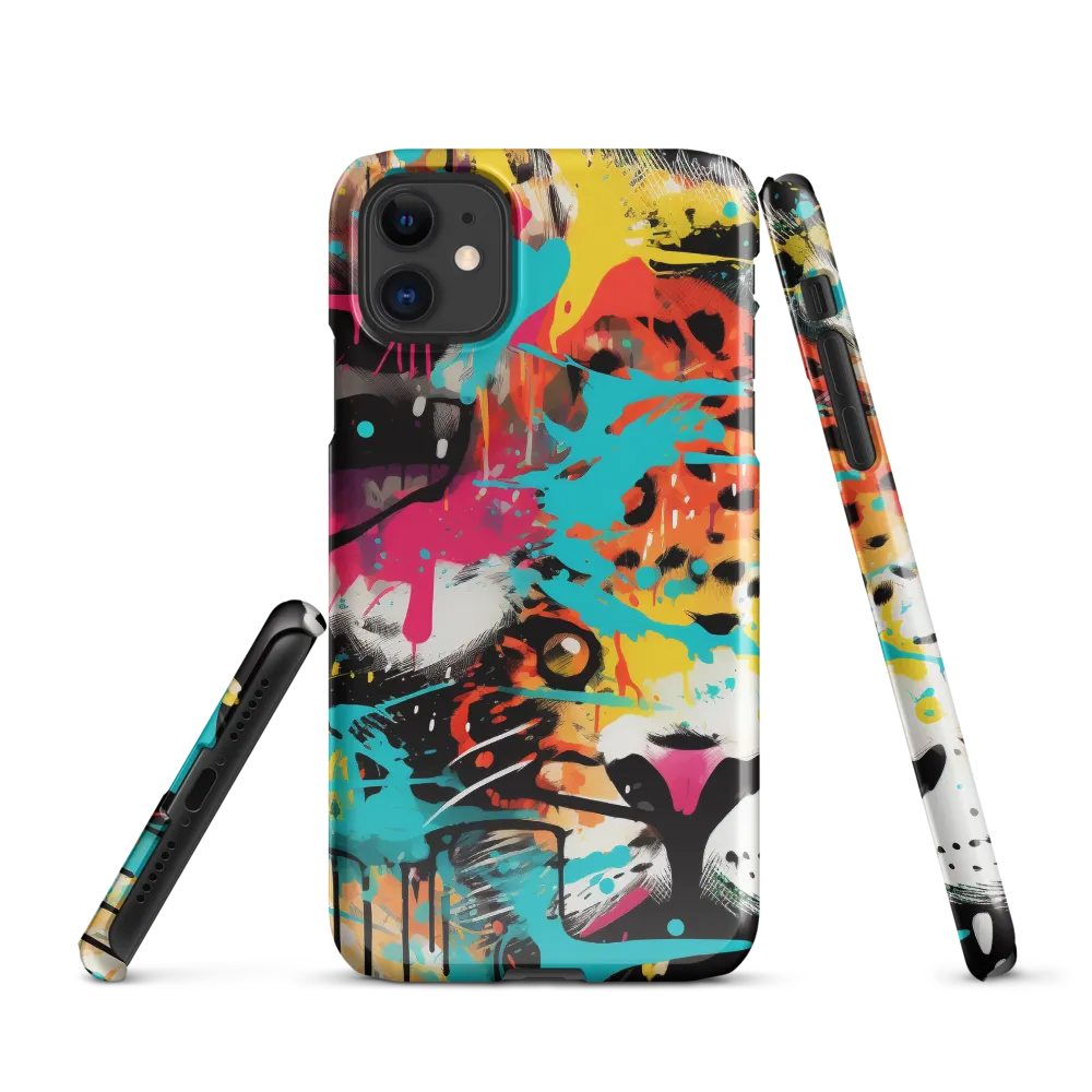 Fierce Fusion: Tiger and Lion in Graffiti | Phone Case |  11 | Snap Case | Glossy