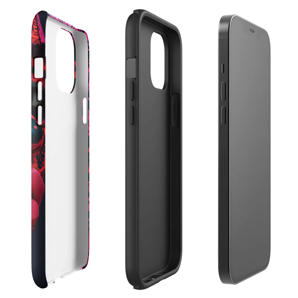Neon Visage: A Bold Expression of Contemporary Art | Phone Case