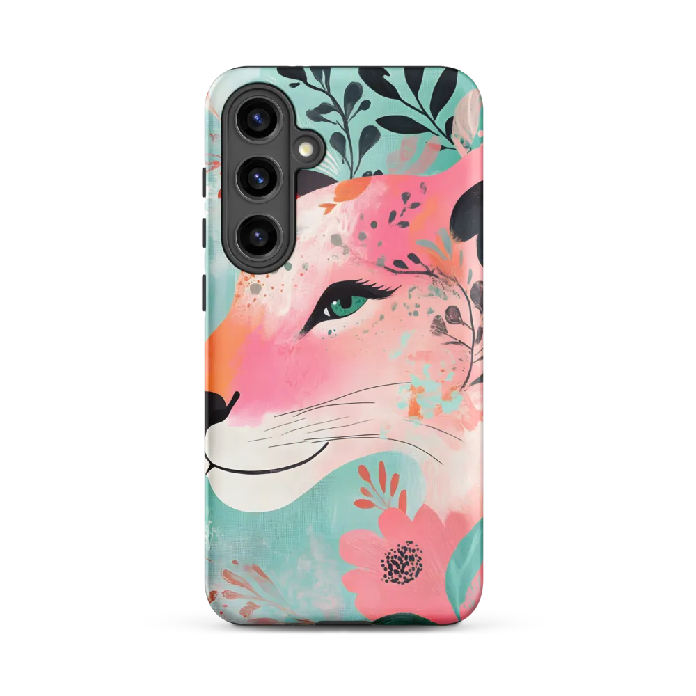 Whimsical Majesty: A Floral Lion
