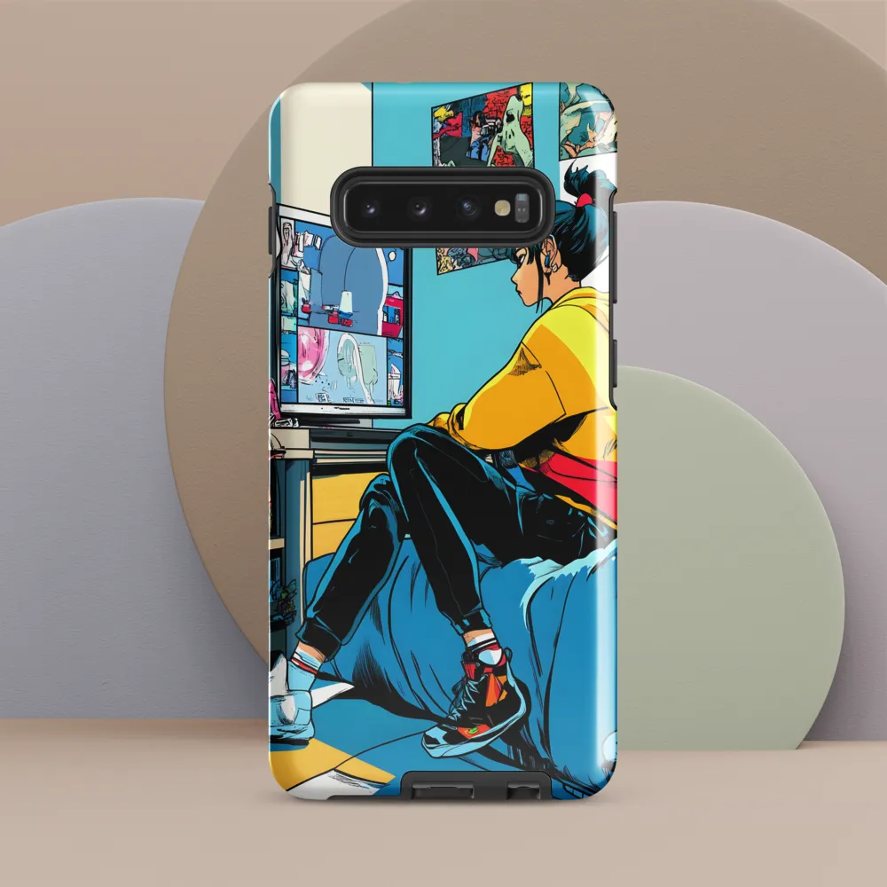 Contemplation in a Digital Space | Phone Case |  S10 Plus | Tough Case | Glossy