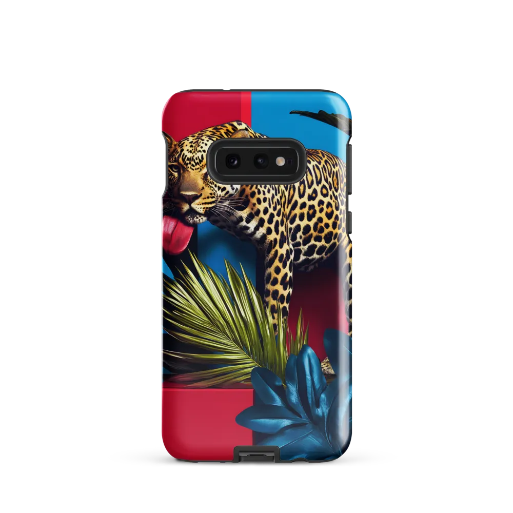 Playful Leopard in Vibrant Paradise