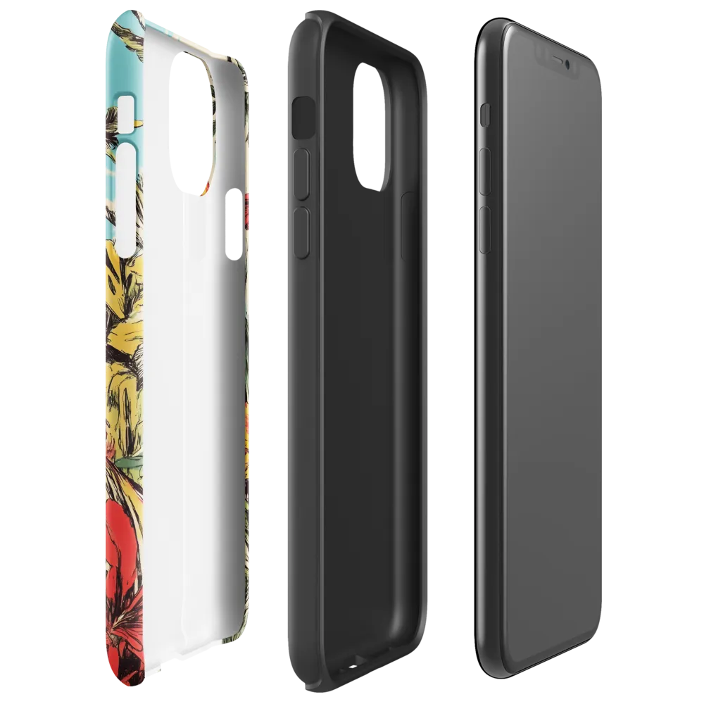 Zebra in Tropical Reverie | Phone Case |  11 Pro Max | Tough Case | Glossy